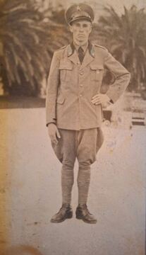 Vinko Klnjšek med služenjem vojske v Tripolisu